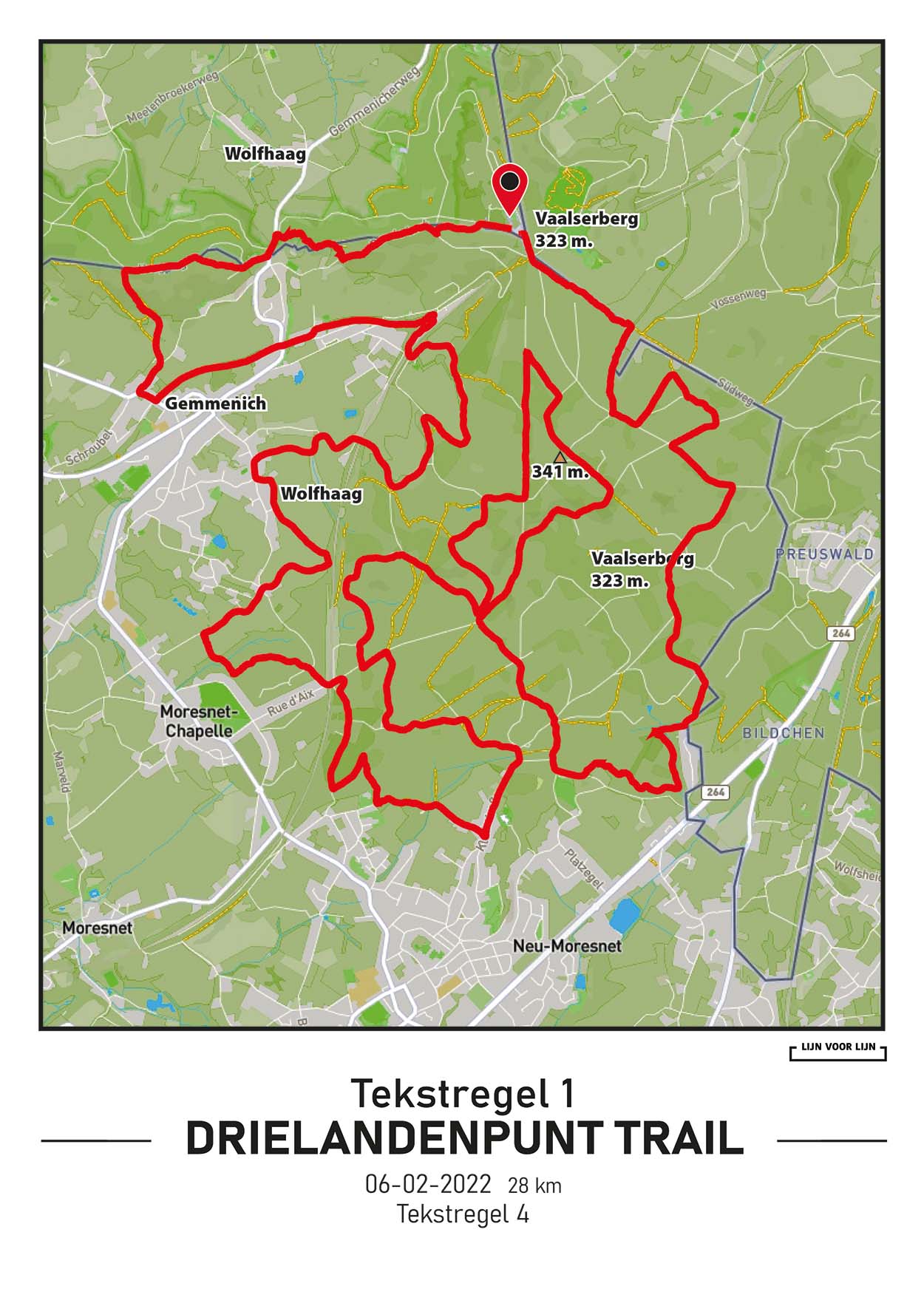 Drielanden Trail, 28km, 2022