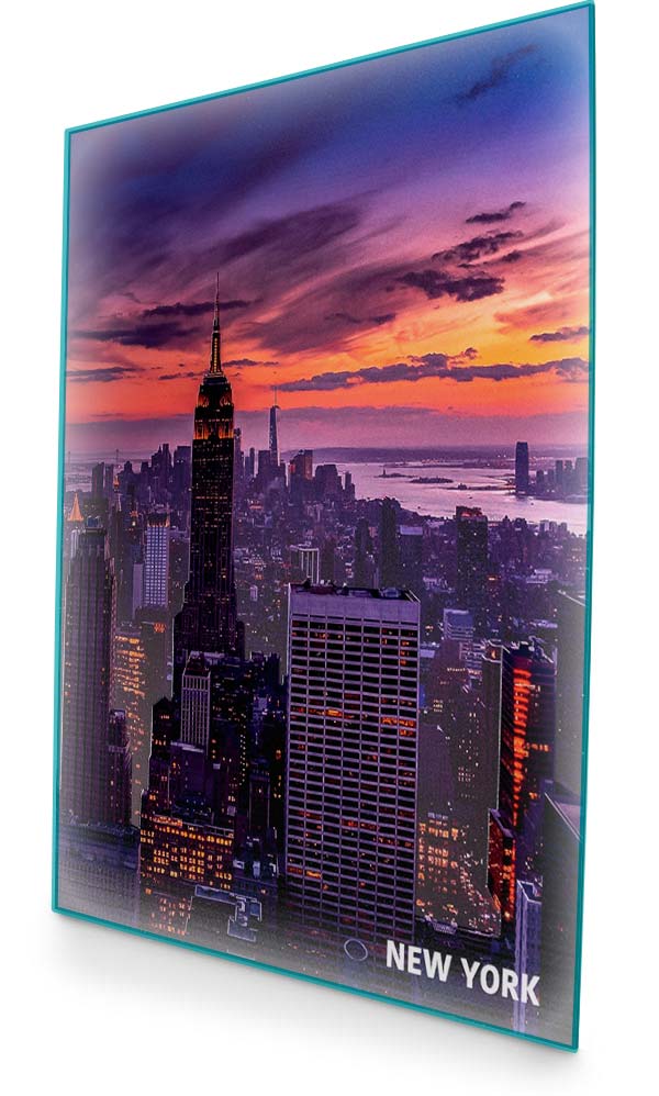foto op plexiglas in relief plaat fotoplaat stedenplaat lijn voor lijn new york