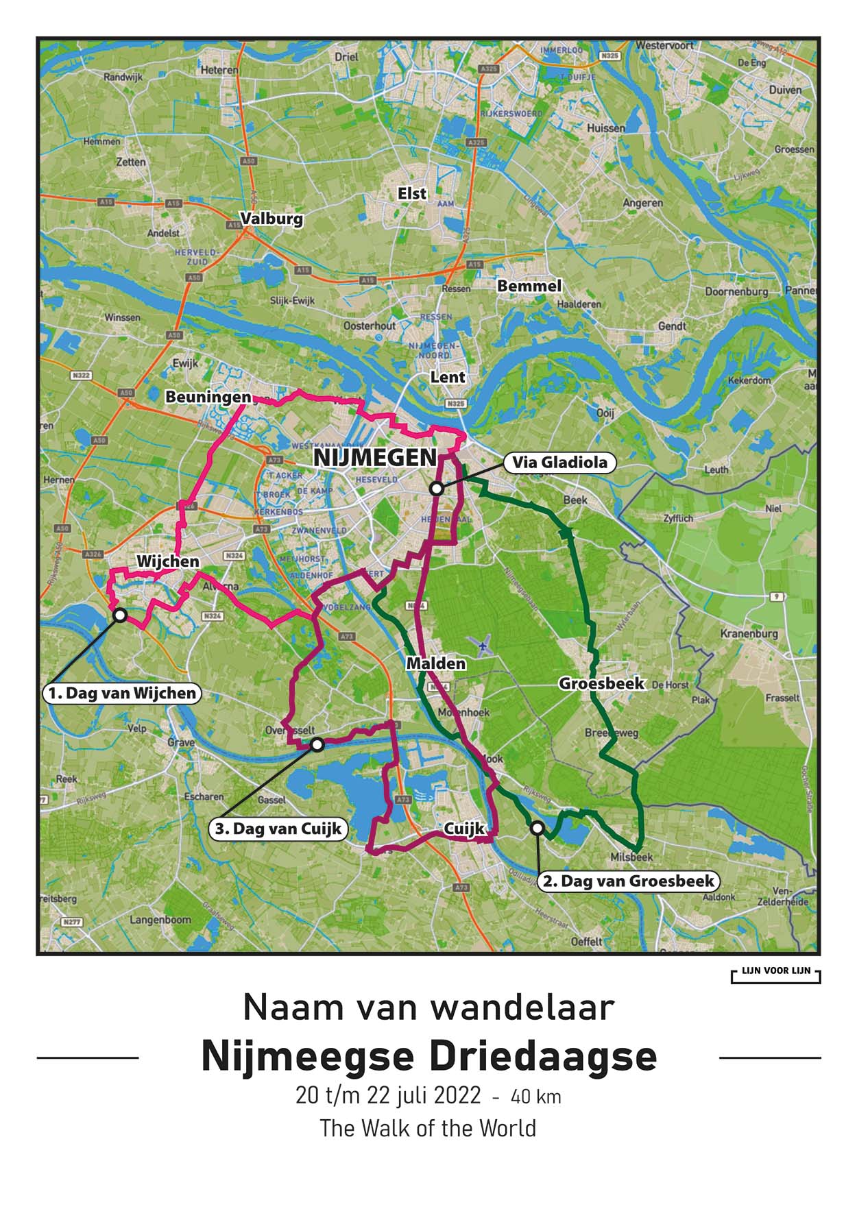 Nijmeegse Driedaagse, 40km, 2022